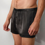 Lunya Men's Washable Silk Boxer- #Meditative Grey