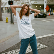 Lunya Loungewear Nap Club Tee - #White/Blue