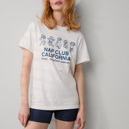 Lunya Loungewear Nap Club Tee - #White/Blue