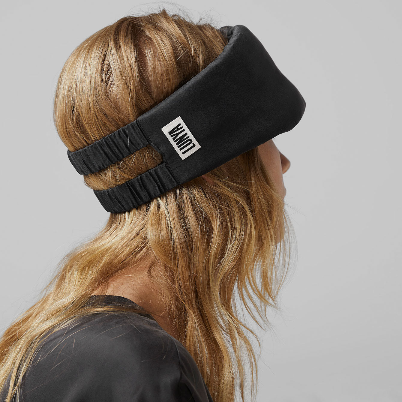 Lunya Weighted Washable Silk Sleep Mask - #Meditative Grey