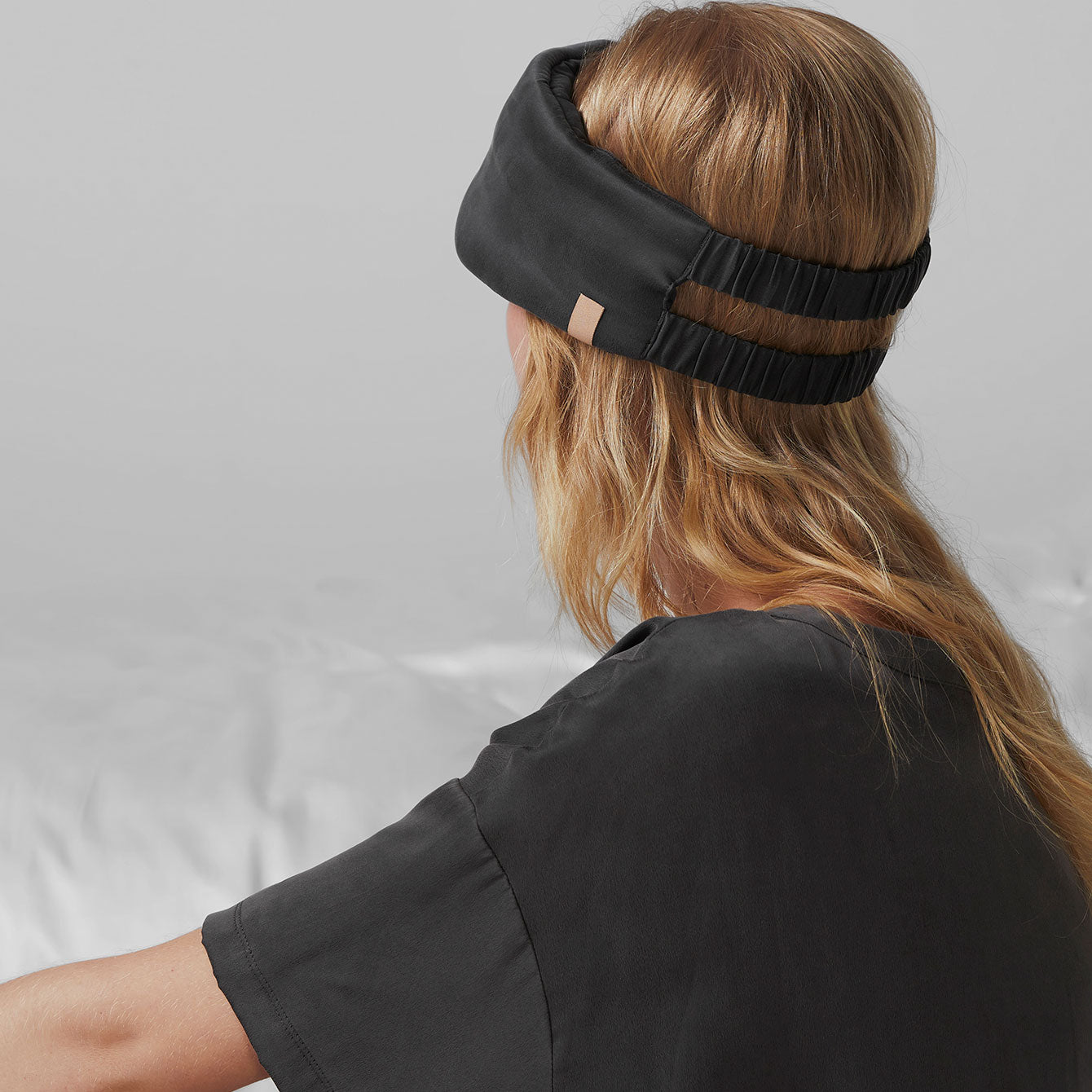 Lunya Weighted Washable Silk Sleep Mask - #Meditative Grey
