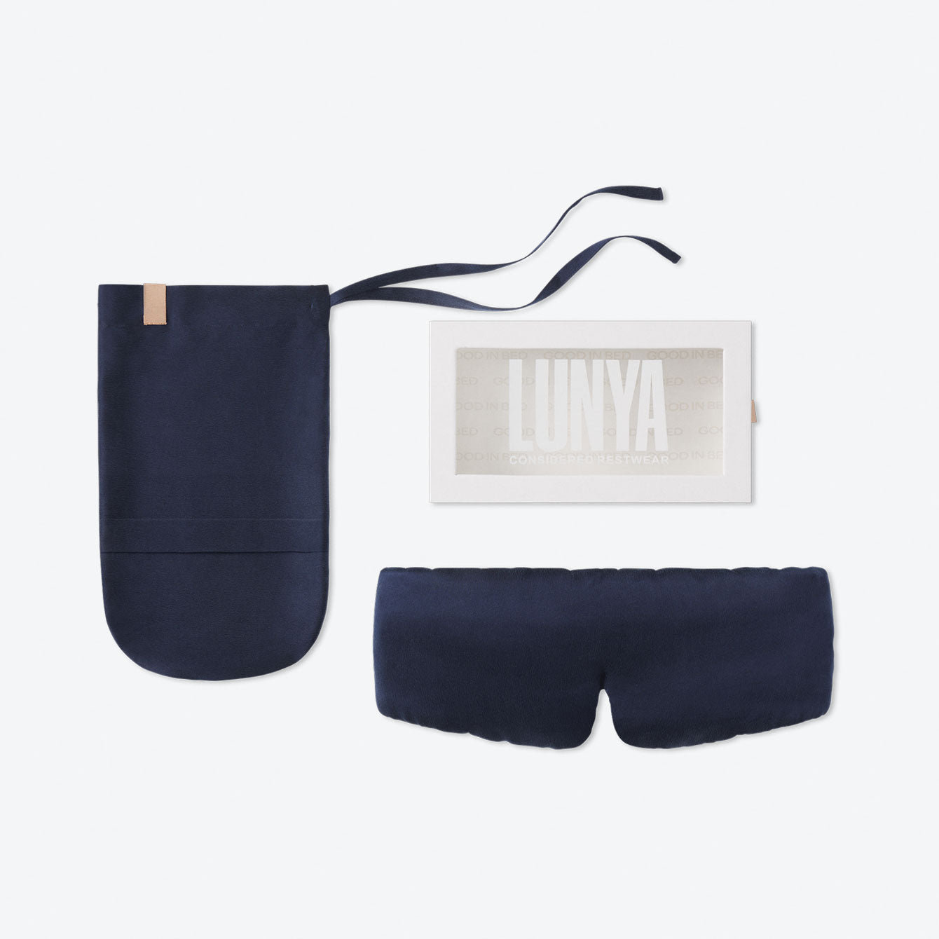 Weighted Silk Sleep Mask - #Deep Blue