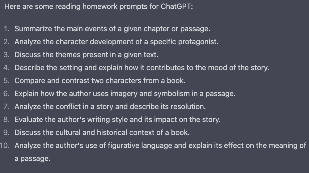 how to use chat gpt for writing homework